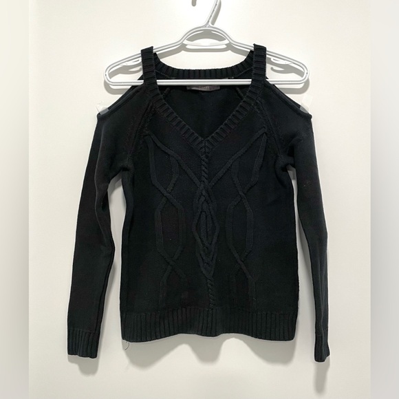 Guess Cold Shoulder Cable Knit Sweater (size S) - Picture 1 of 5